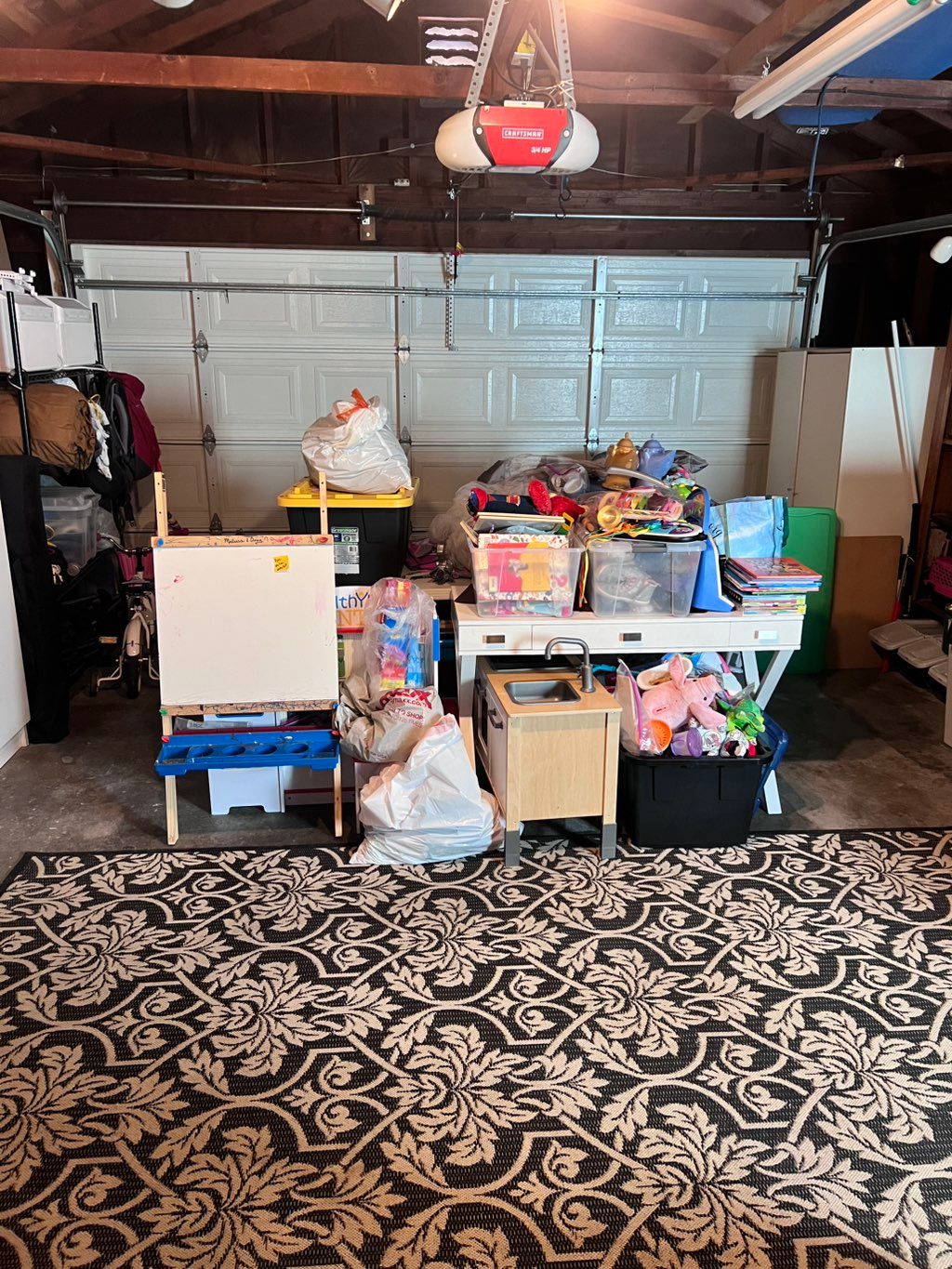 Garage organizing 