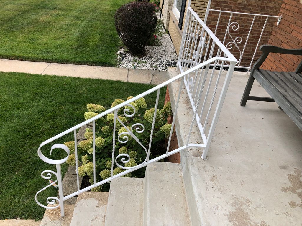 repaint rusty old handrails