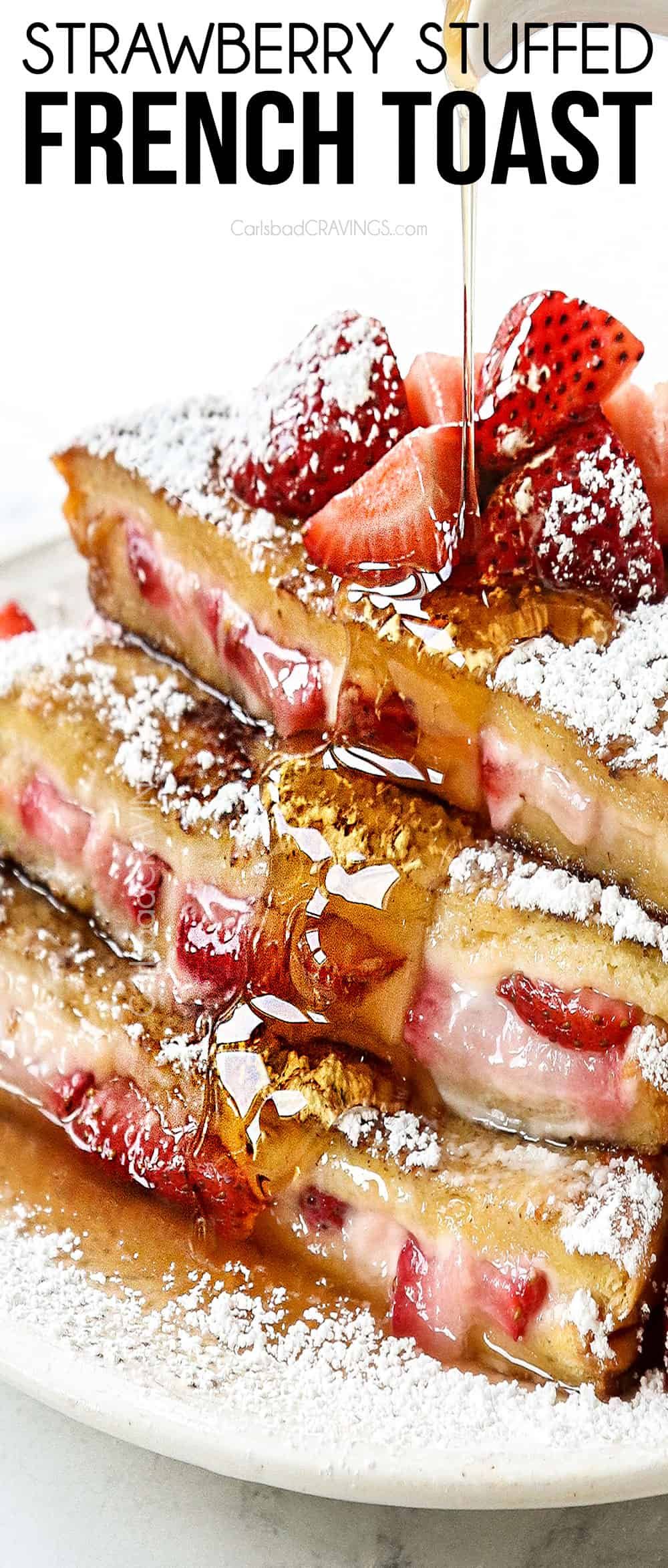 Strawberry Lemon Cream Cheez Stuffed French Toast