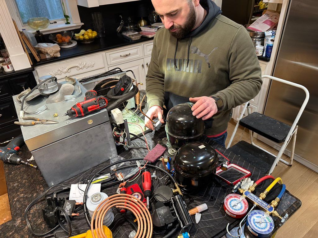Me and my Sealed system Tech replaced compressor o