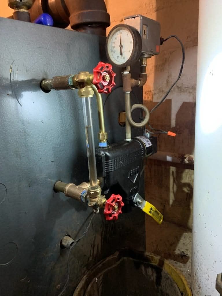 mechanical low water cut off steam boiler with gau