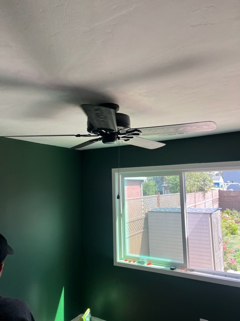 installed Ceiling fan 