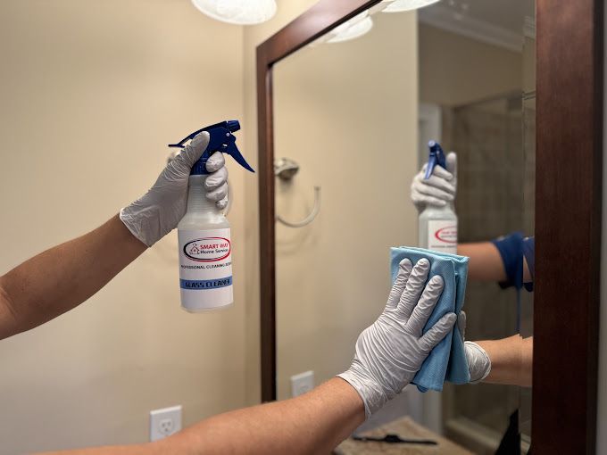 Crystal-clear results! Smart Way Maids use top-tie