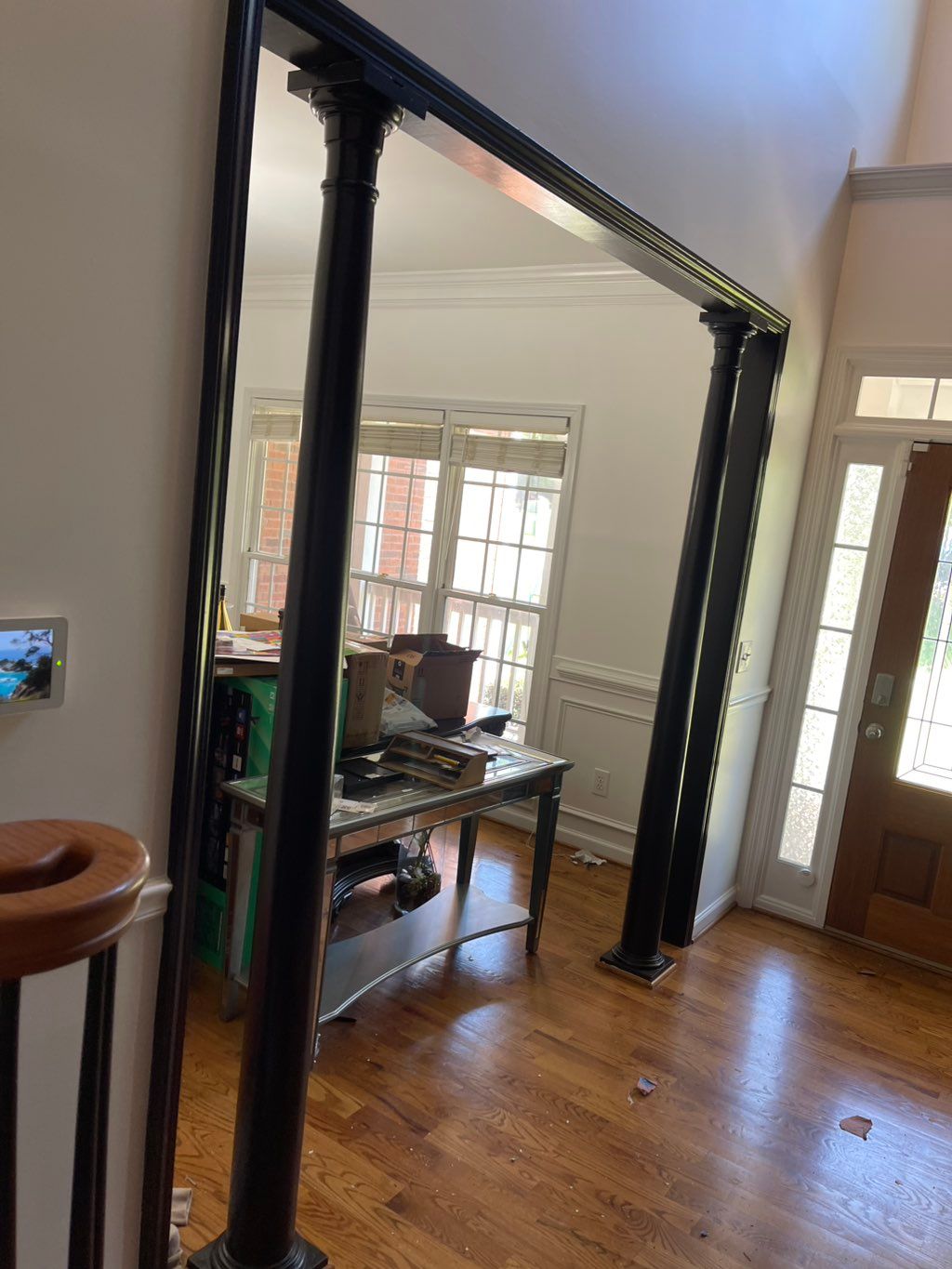 On this beautiful home we painted all the walls an