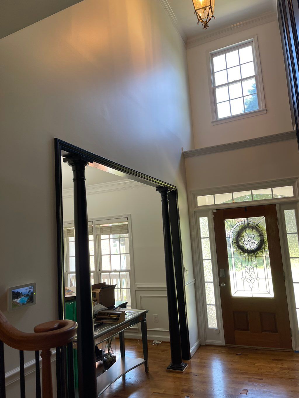 On this beautiful home we painted all the walls an