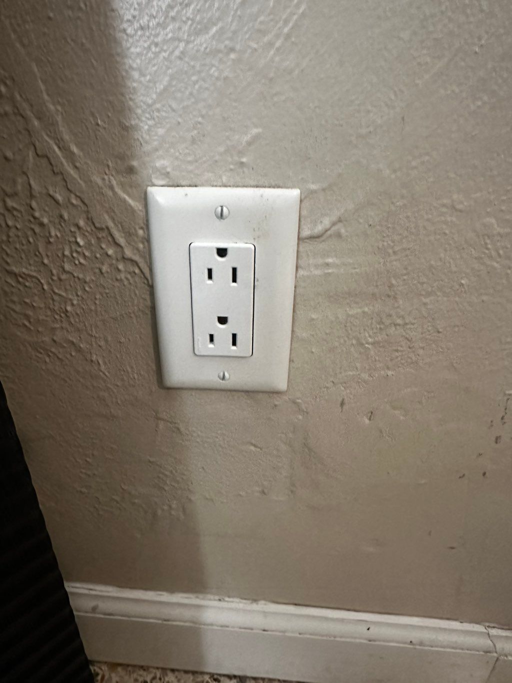 Client wanted to reuse old cover plate.