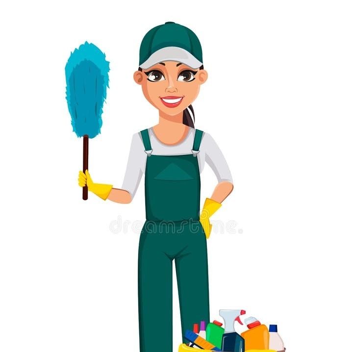 2 people cleaning
