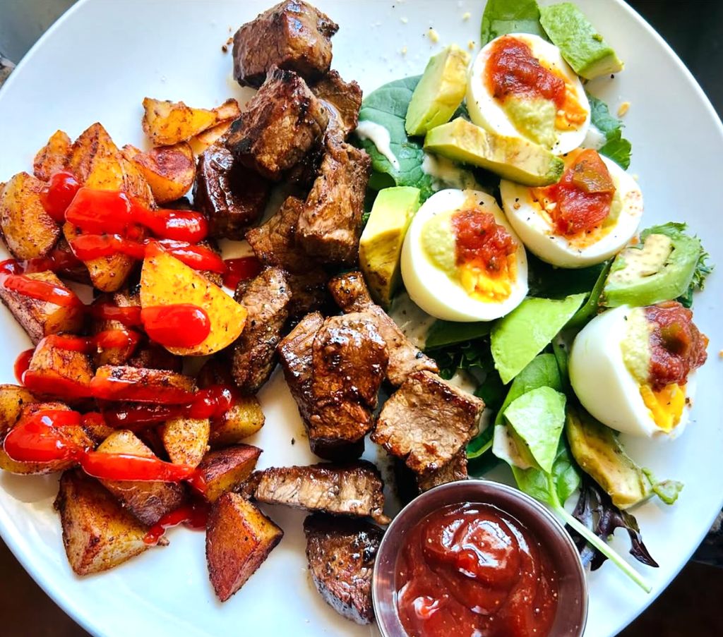 Steak & Boiled Egg Breakfast