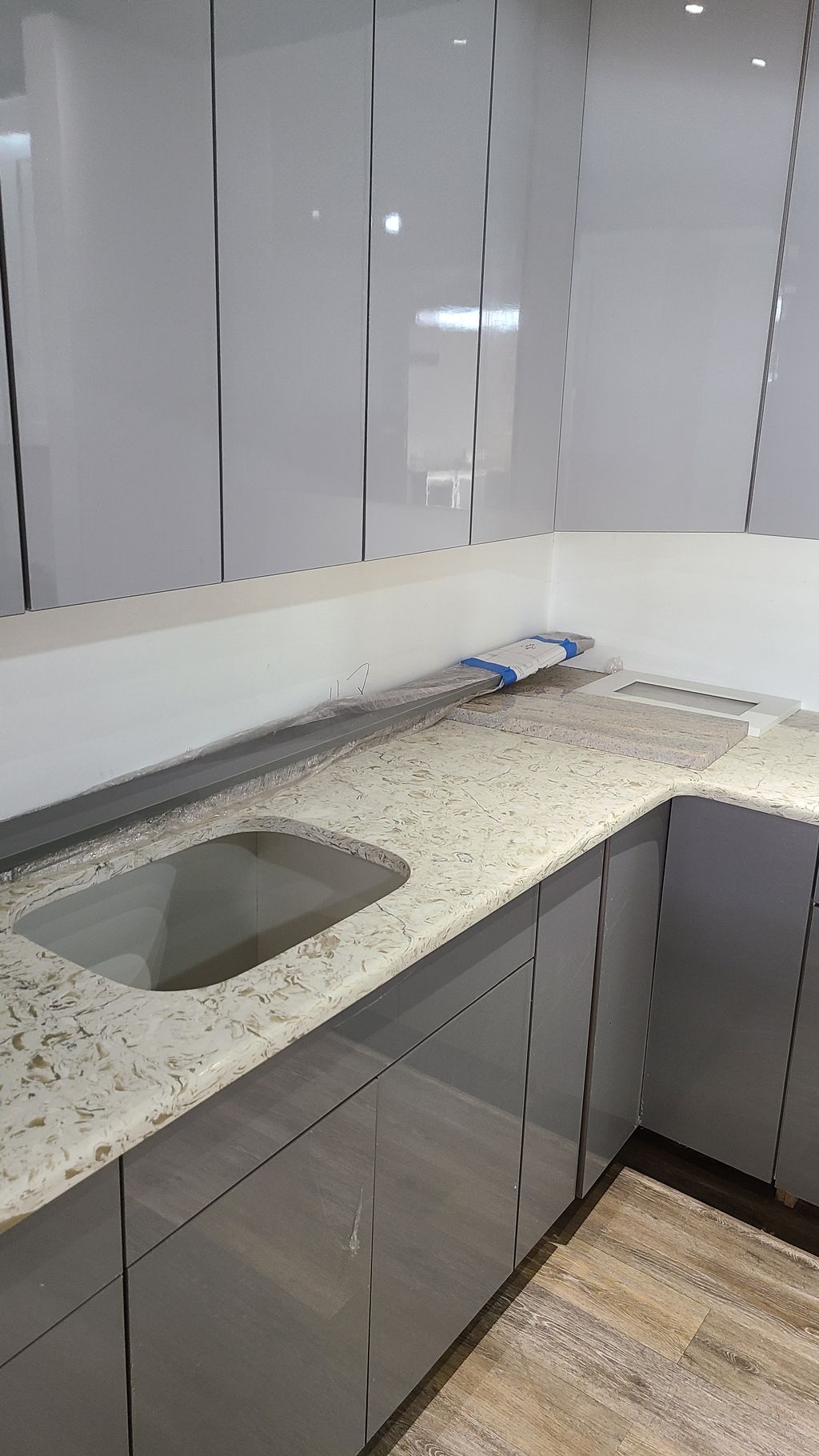 Lacquer Cabinets with Granite Countertop - Renovat