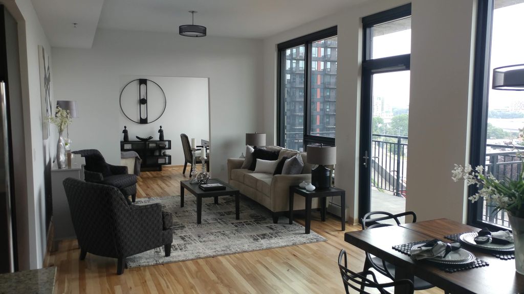 Condo, cleaned and ready for the market.