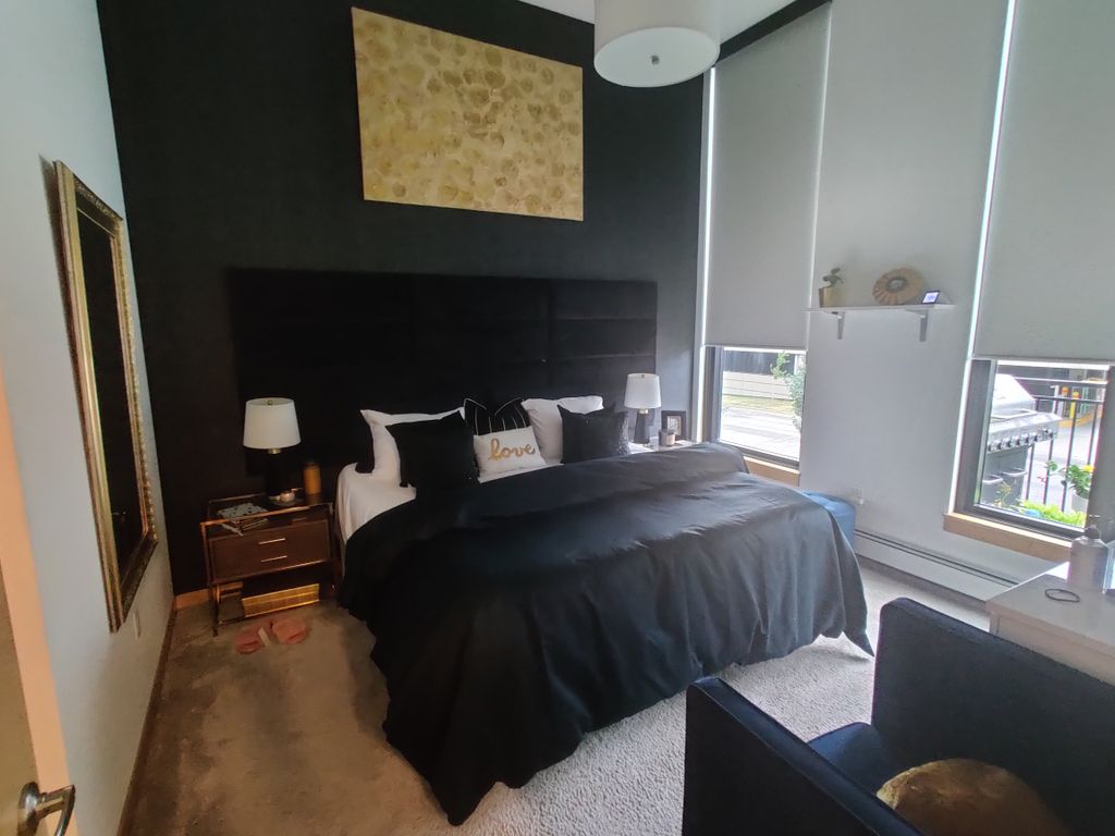 Stylish bedroom ready for some R&R