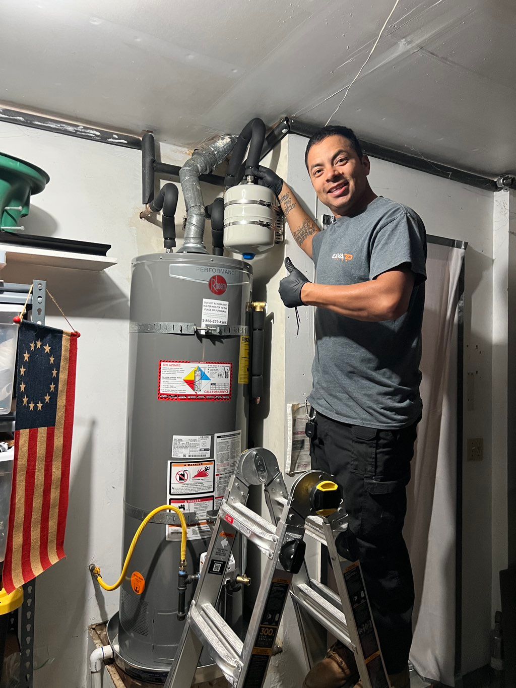Emergency water heater replacement in Encinitas.