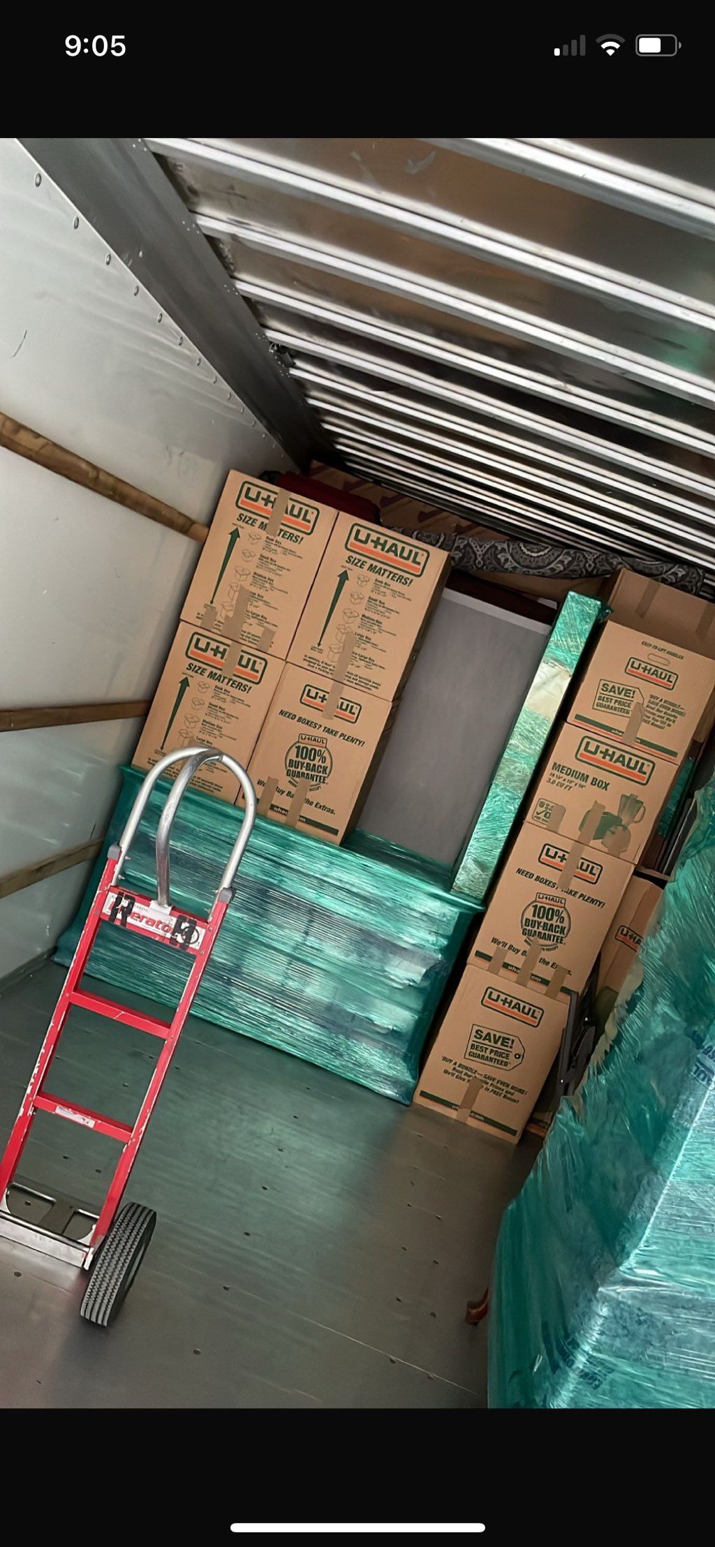 We pack the truck as neat as possible for all of o