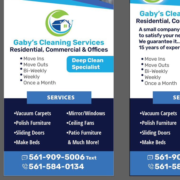Gaby’s cleaning services