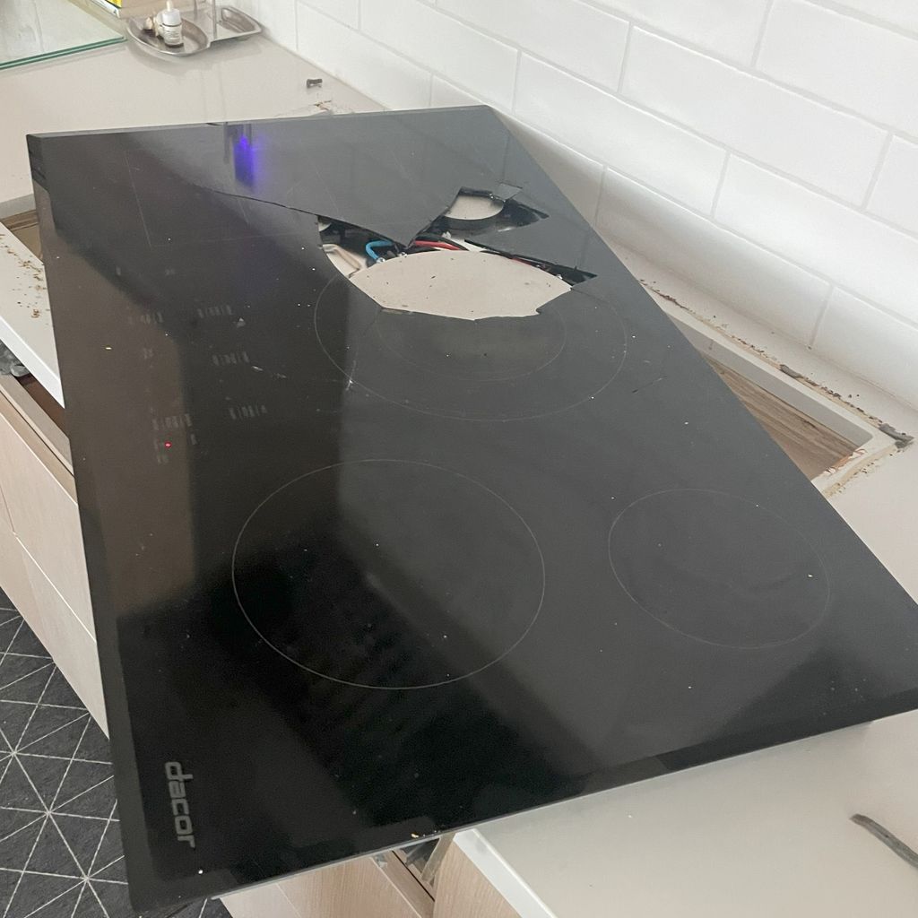 cracked ceramic glass induction cooktop replacemen