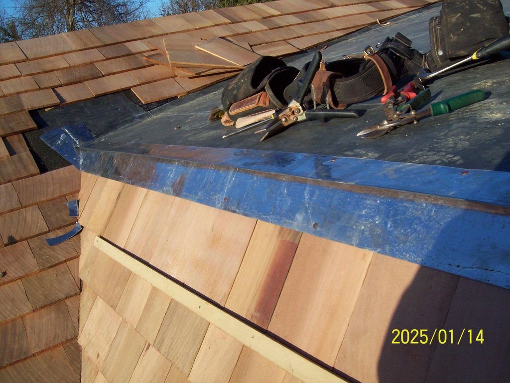 Drip edge lead coated Copper 16 oz