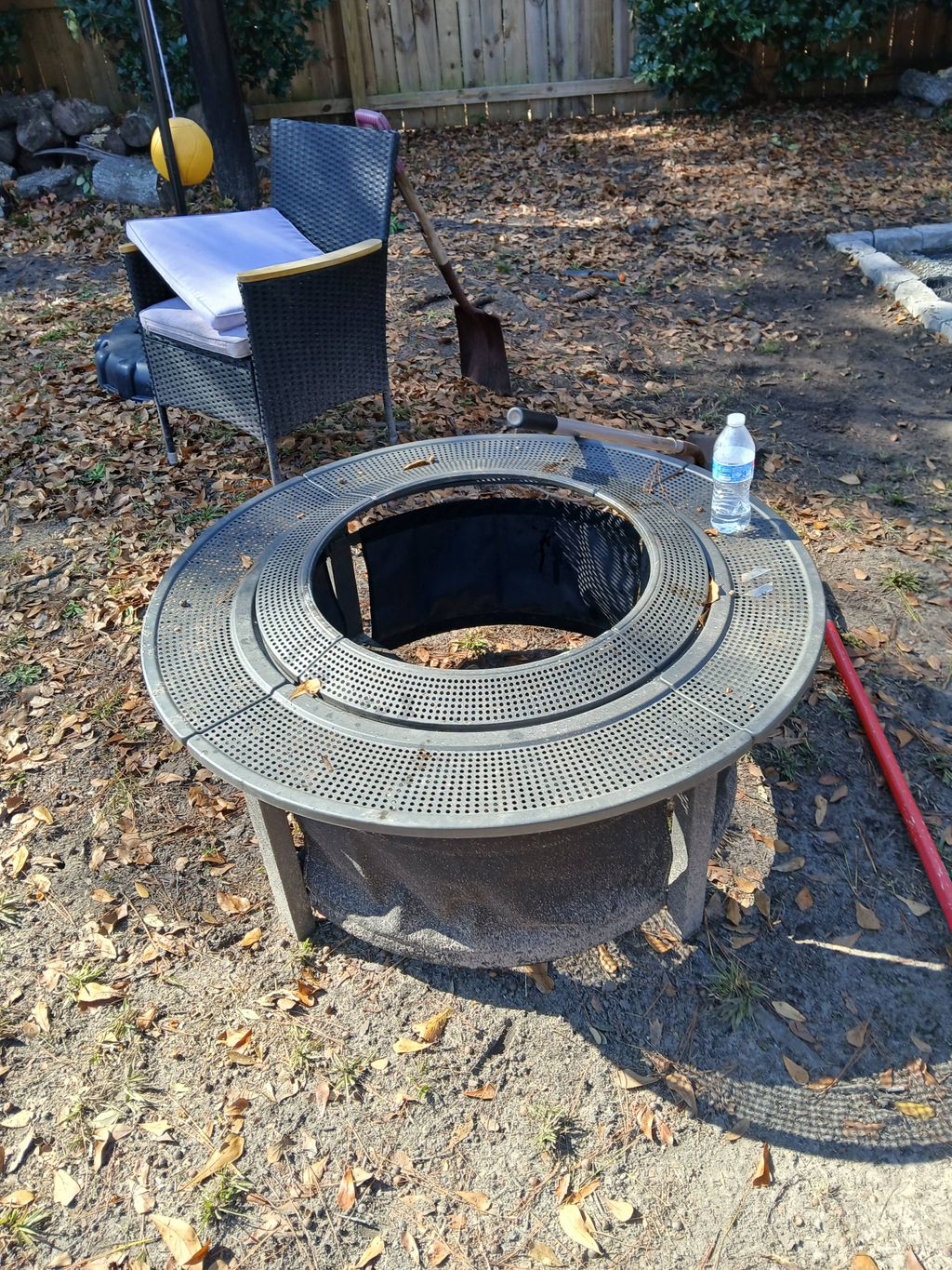 before fire pit pics