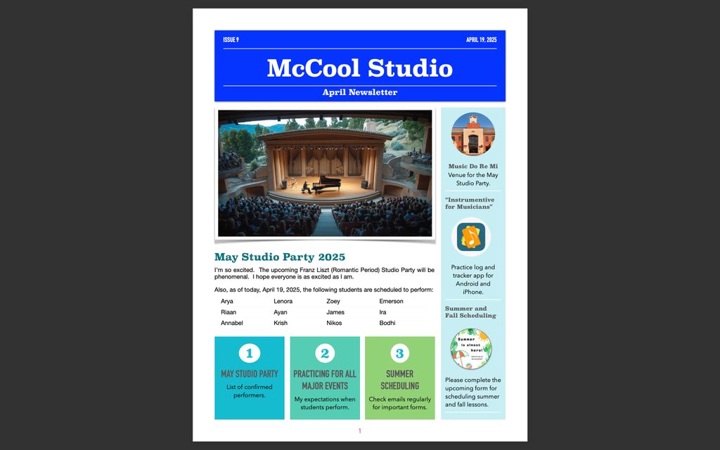 Projects and media