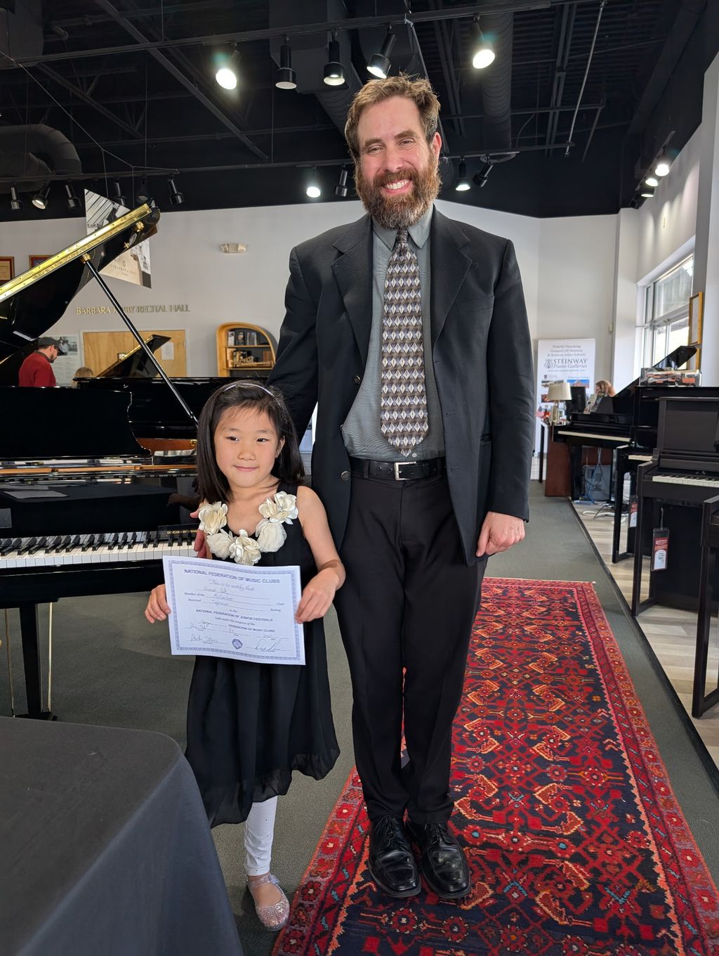 Little Emerson earns her first superior score at t