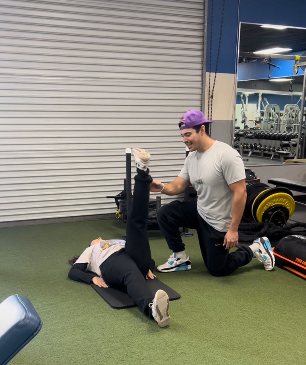 Going through a functional movement assessment 