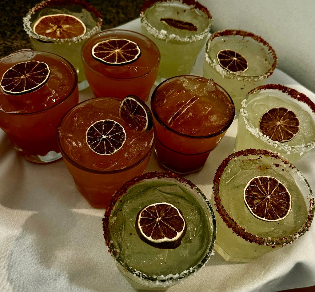 Lemonade margarita, spicy Paloma’s, and a glamour.