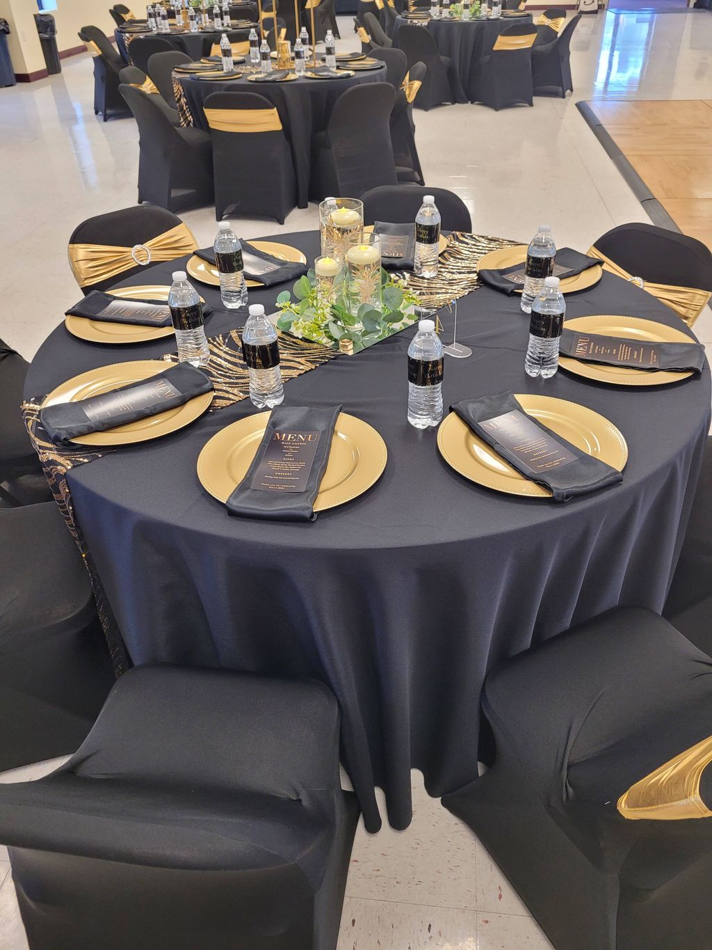 Table at 80th Surprise Birthday Party 