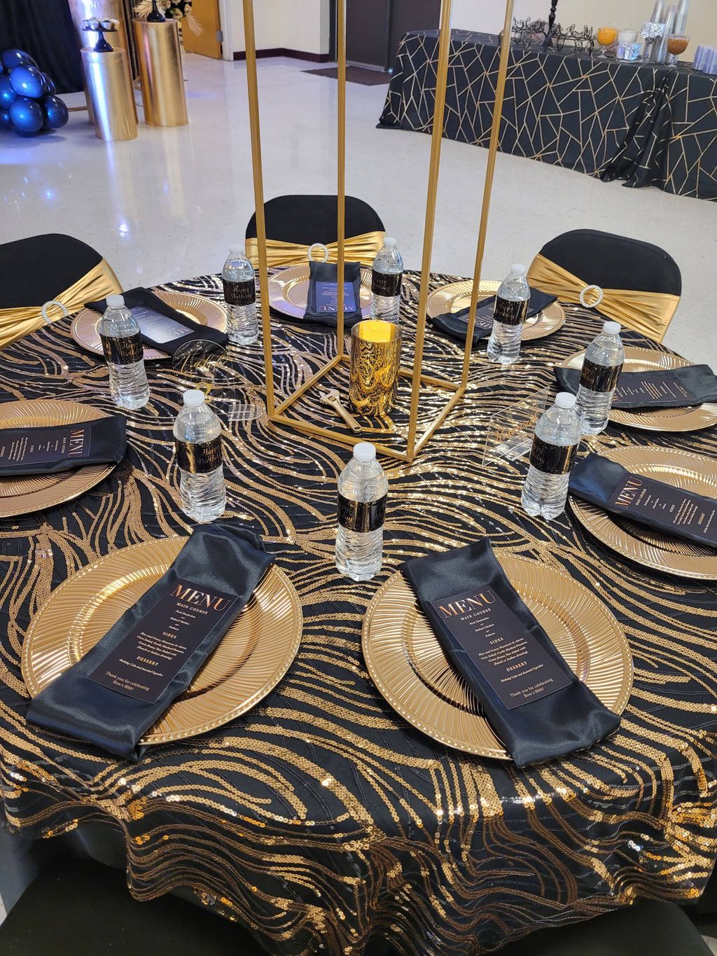 Specialty Table at 80th Surprise Birthday Party