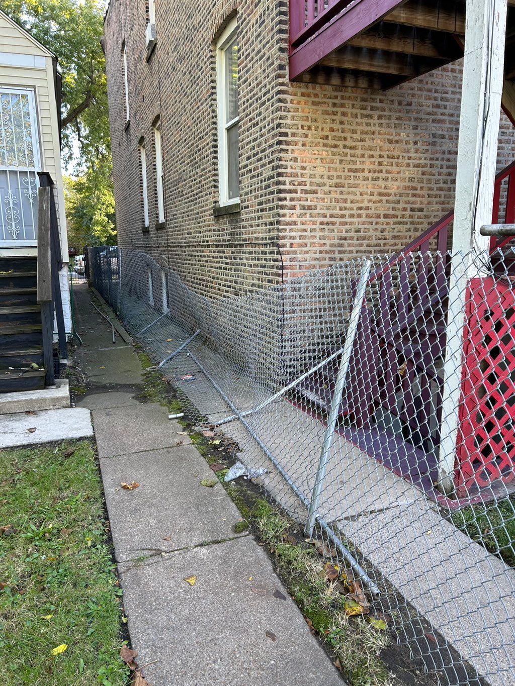 Fence repair - before 