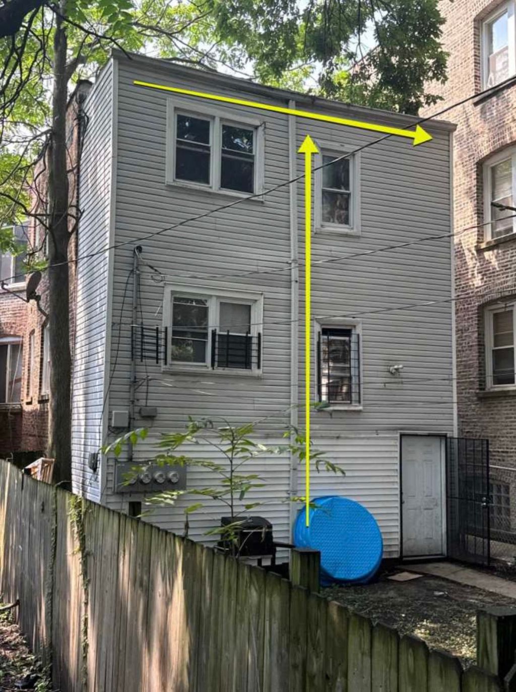Gutter correction - before 