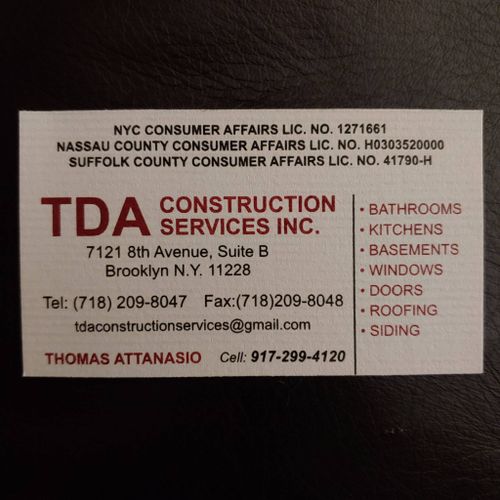 TDA Construction Services, Inc.
