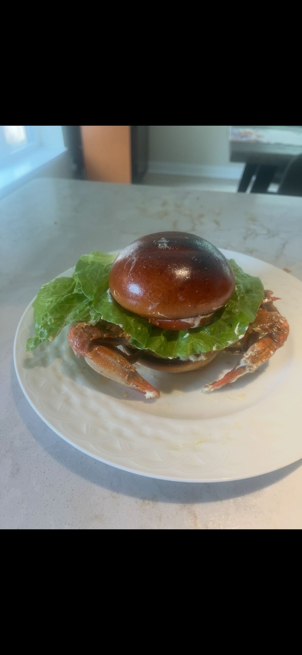 Soft shell Crab on Brioche with Joe Crab Mustard S