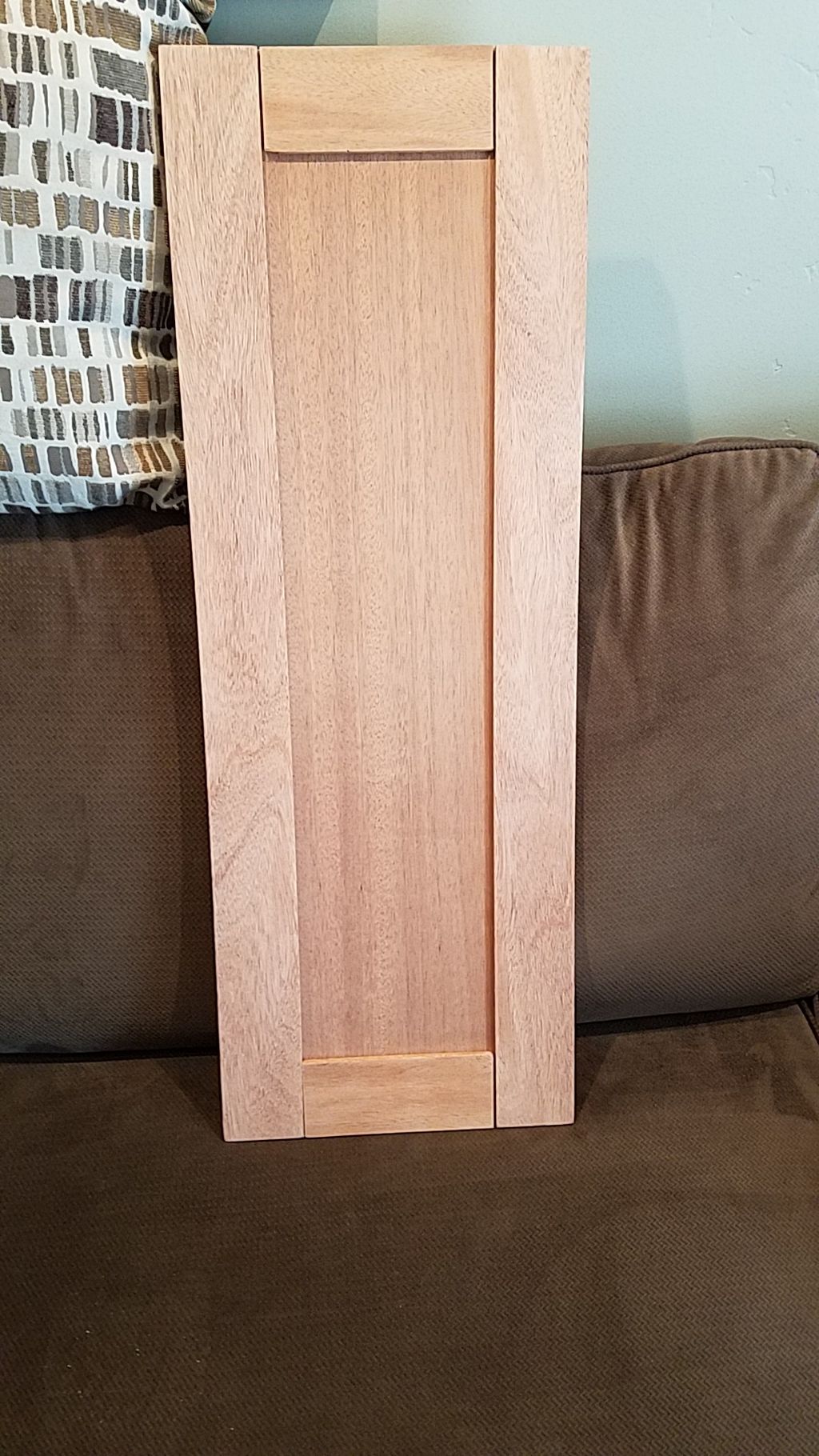 Custom marine cabinet door.
