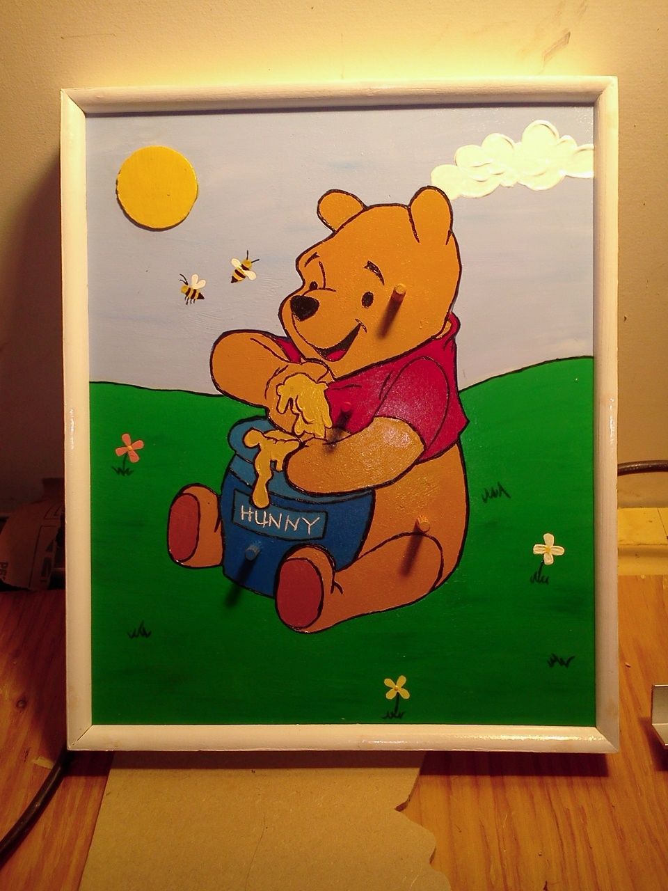 1st puzzle made ( I didn't do the painting. Just t