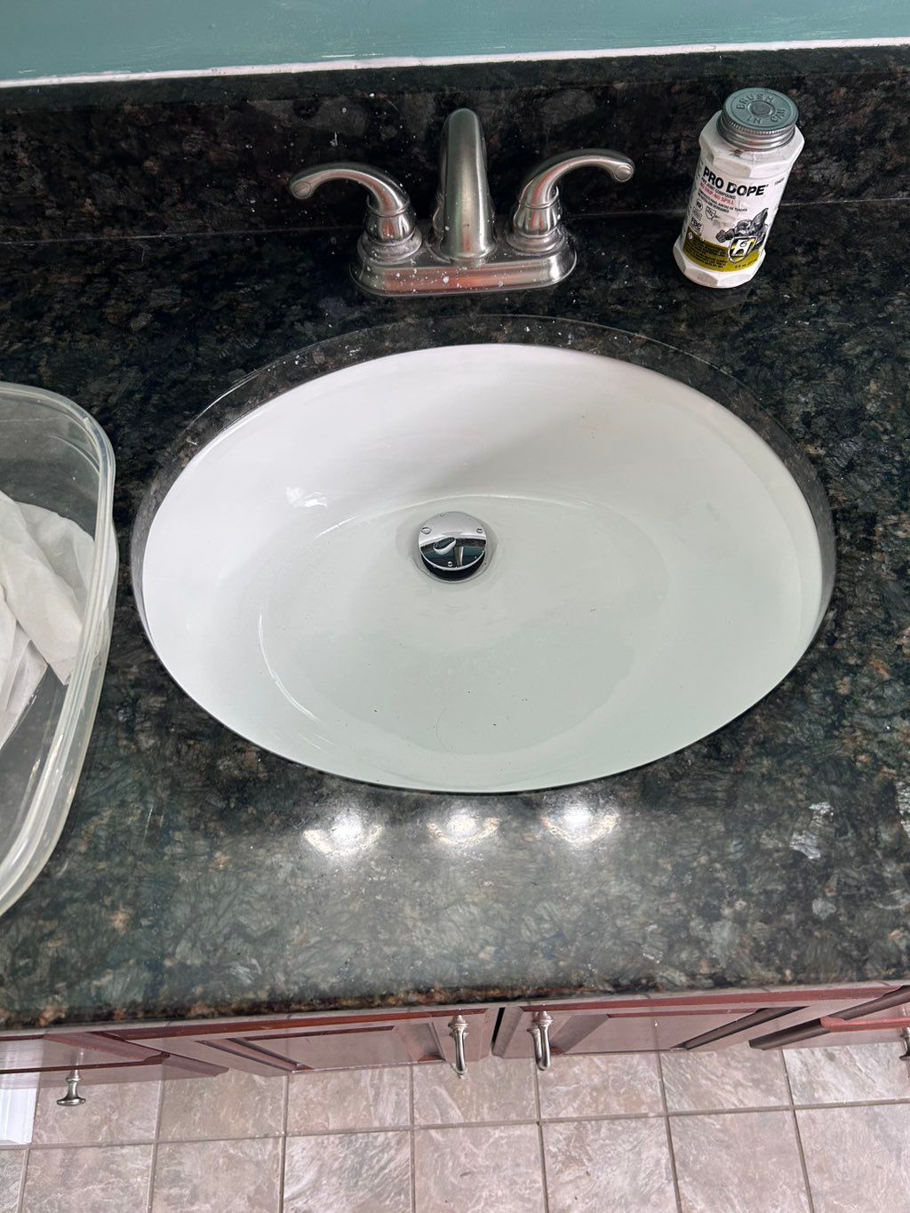 New sink bowl installed 