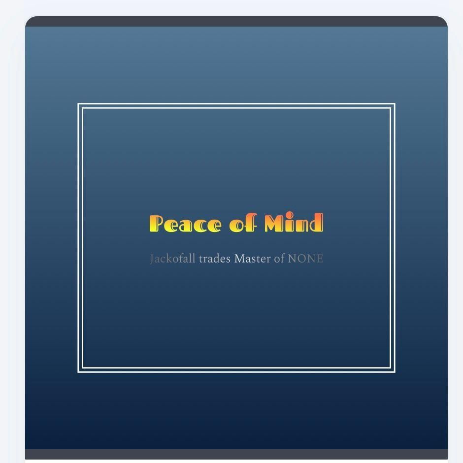 Peace Of Mind