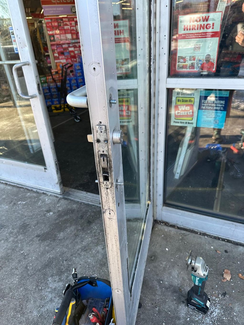 Lock repair for a business lock