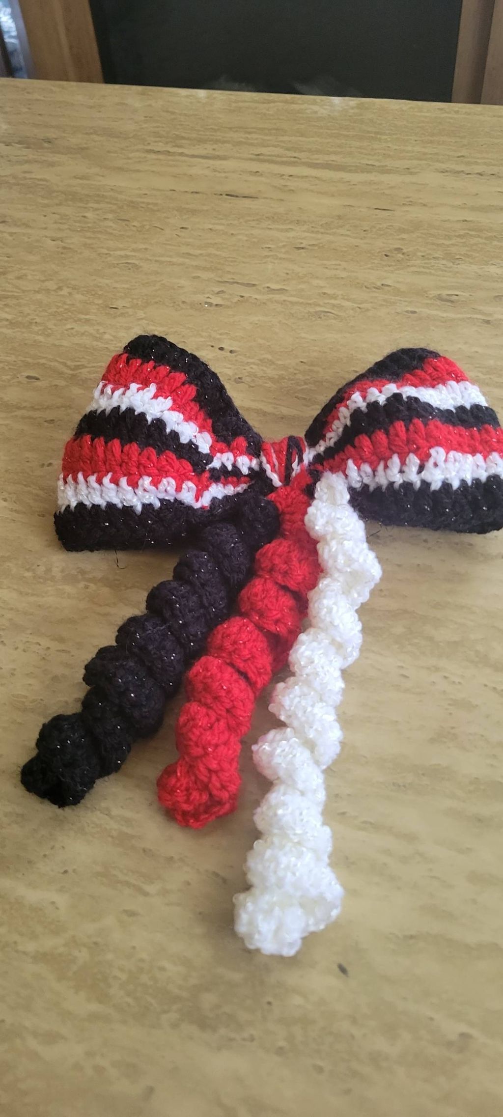 Crochet hair bow