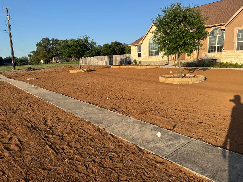 Before - Site prep for sod