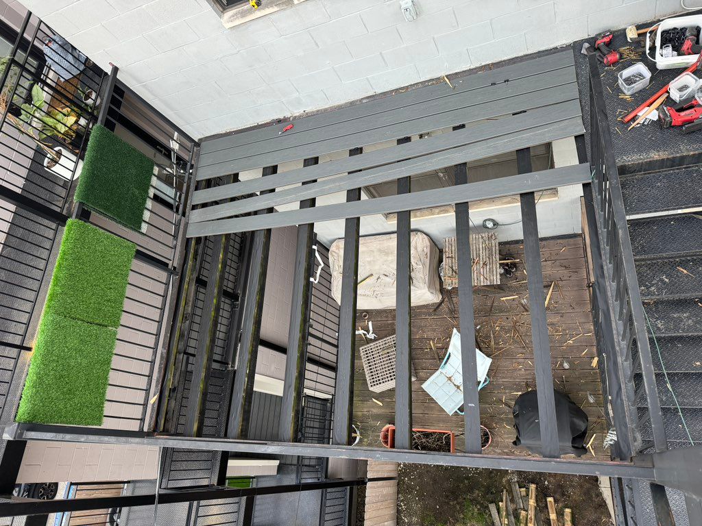 Porch deck Trex composite remodel 