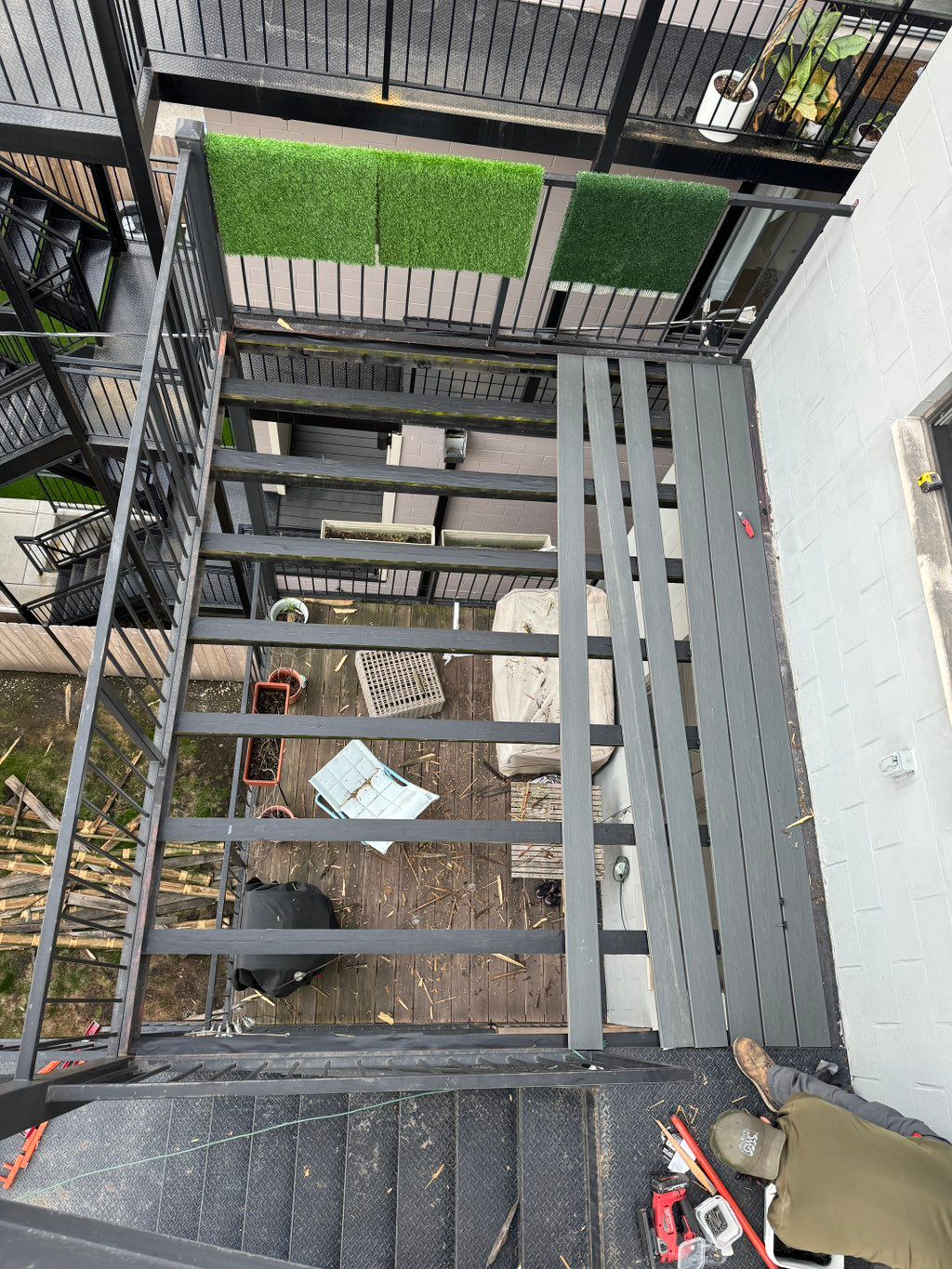 Porch deck Trex composite remodel 