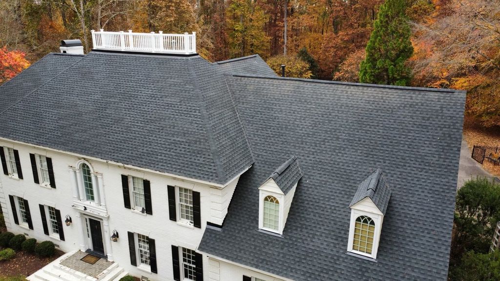 Raleigh roof replacement using Charcoal Timberline