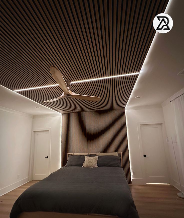 Acoustic panels with LED light