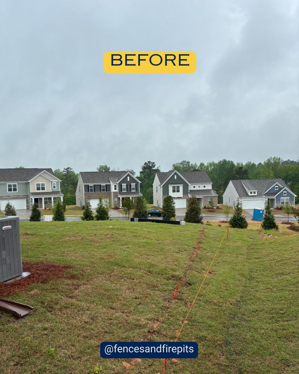 Before a custom fence