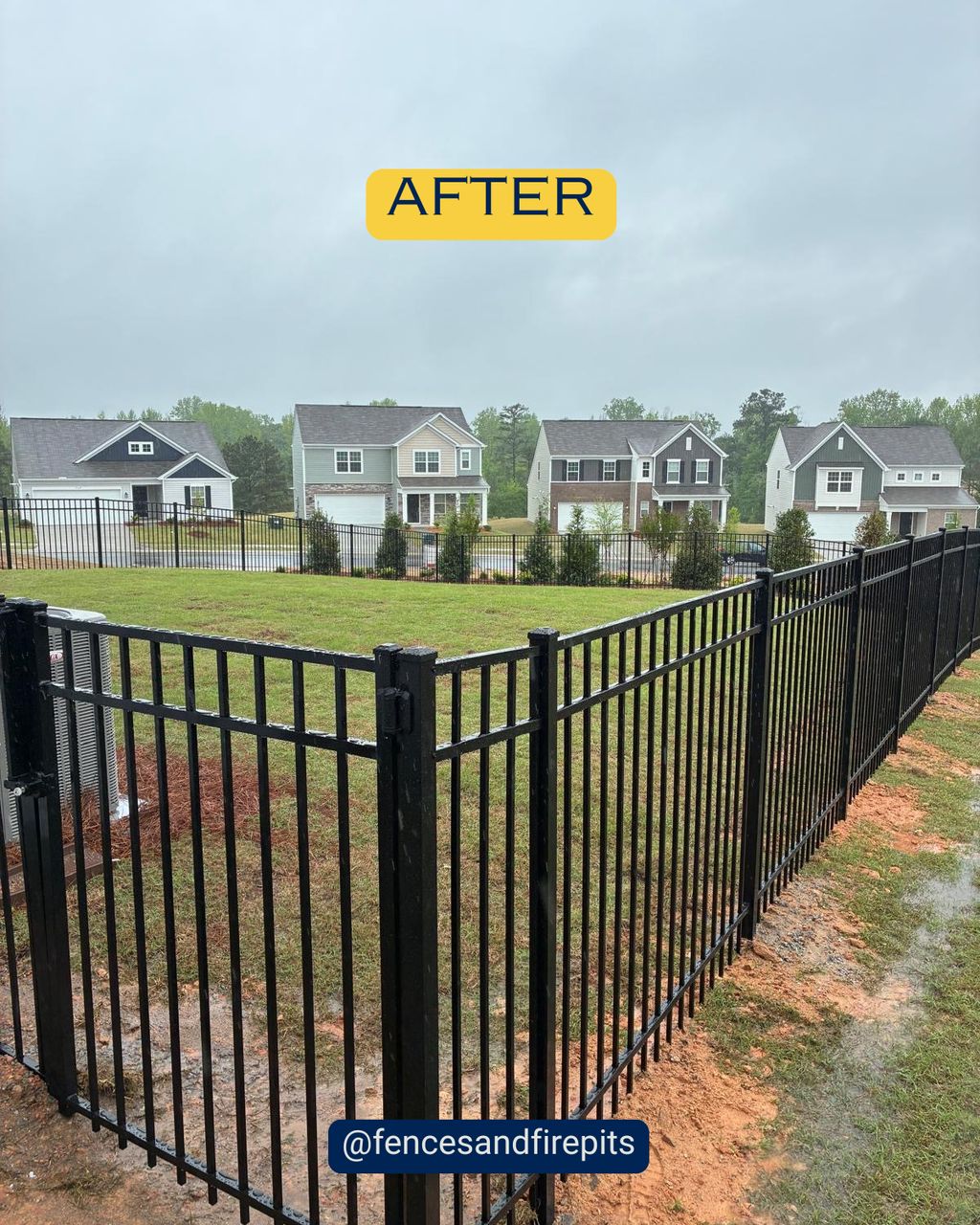 After a custom fence