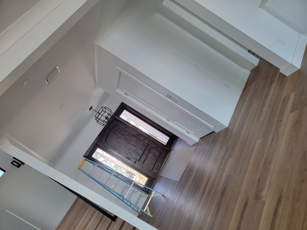 custom home... painted walls and baseboards 
