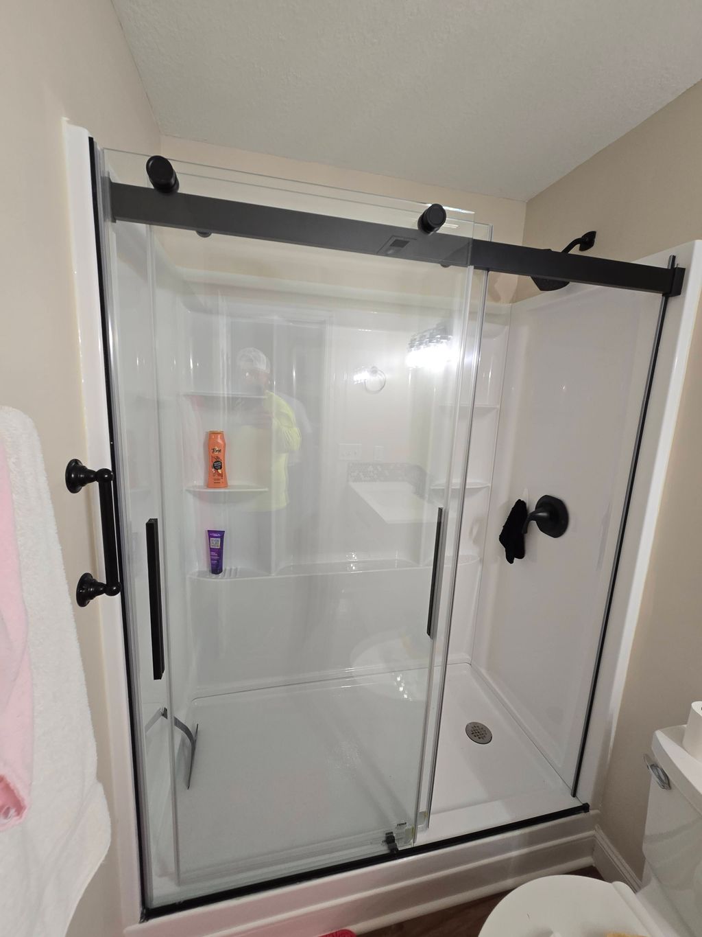 sliding glass shower door install