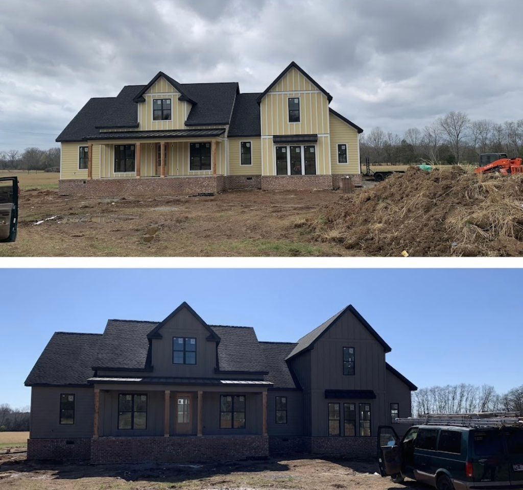 Before and After on this beautiful home in Lebanon