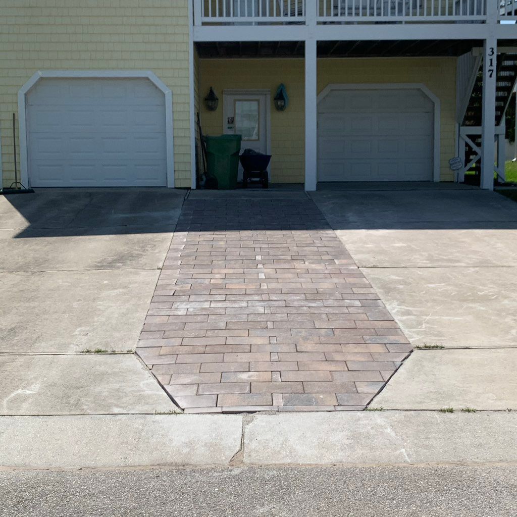 After Custom Paver Driveway 