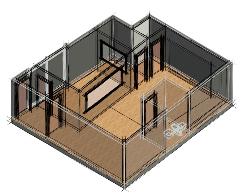 Music Studio - 3D View