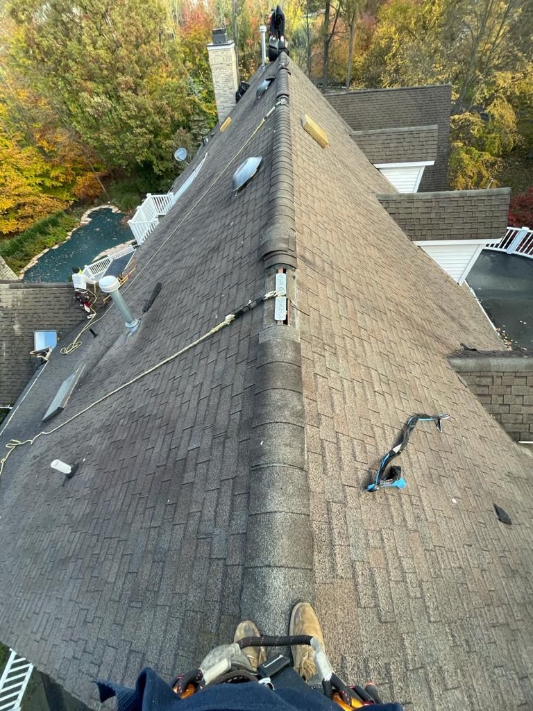 Full roof replacement — before installing new arch
